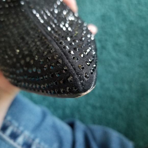 Aldo Nyderrarien Black Sparkle Crystal Boots - Picture 5 of 10